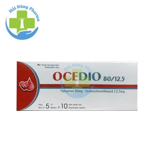 Ocedetan 8/12,5 - Hộp 2 túi x 5 vỉ x 10 viên